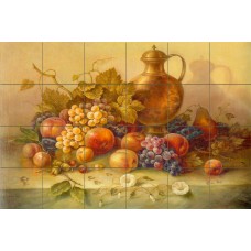 36 x 24 Art Mural Ceramic Grape Corrado Pila Tile #337   180629767143